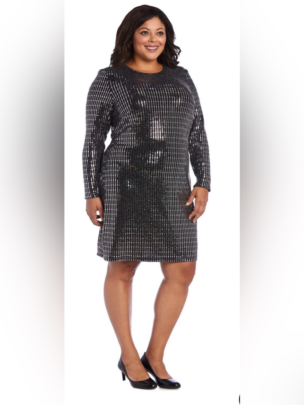 Morgan & Co 12749WM Short Plus Size Mini Dress 3X